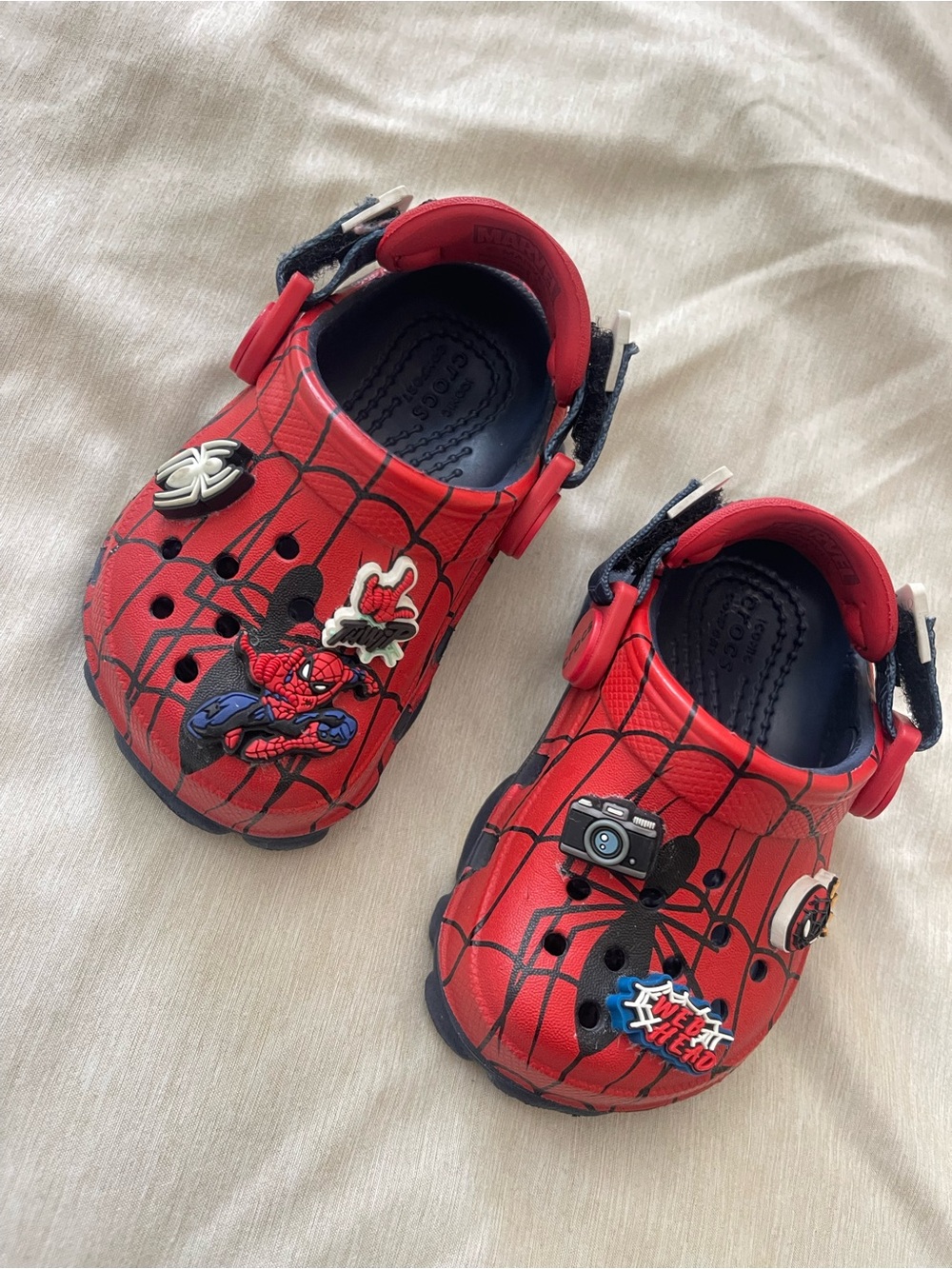 Toddler Spiderman Crocs 4C